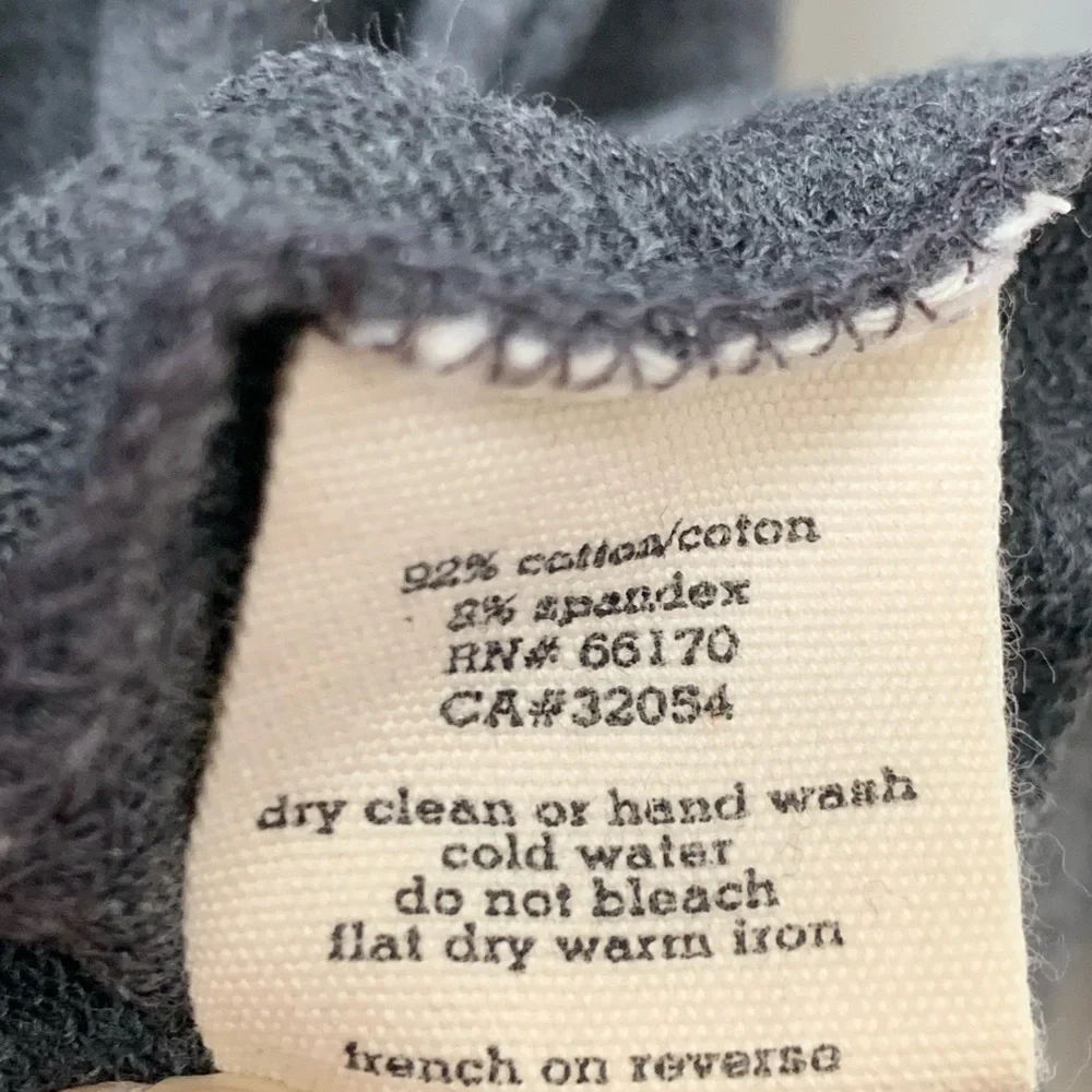 SILENCE + NOISE Women’s Medium Heather Gray Boat Neck Cotton Spandex Sweater